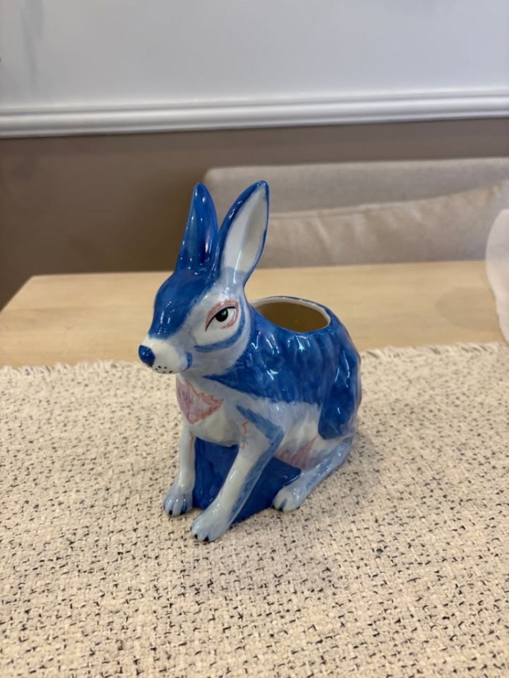 Anthropologie Standing Bunny Vase
